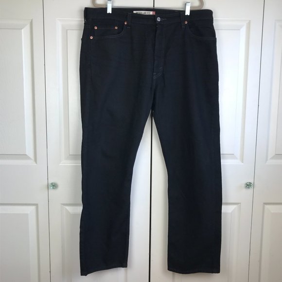 Levi's 505 Black Men's Jeans Regular Fit - Picture 10 of 13